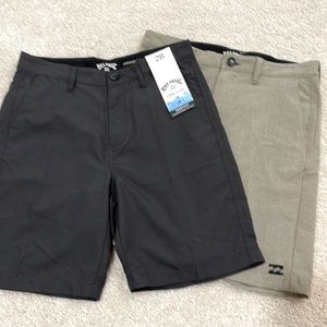 Billabong young mens hybrid shorts 28- 2 pairs
